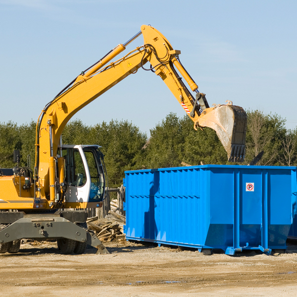 can i choose the location where the residential dumpster will be placed in North Hampton